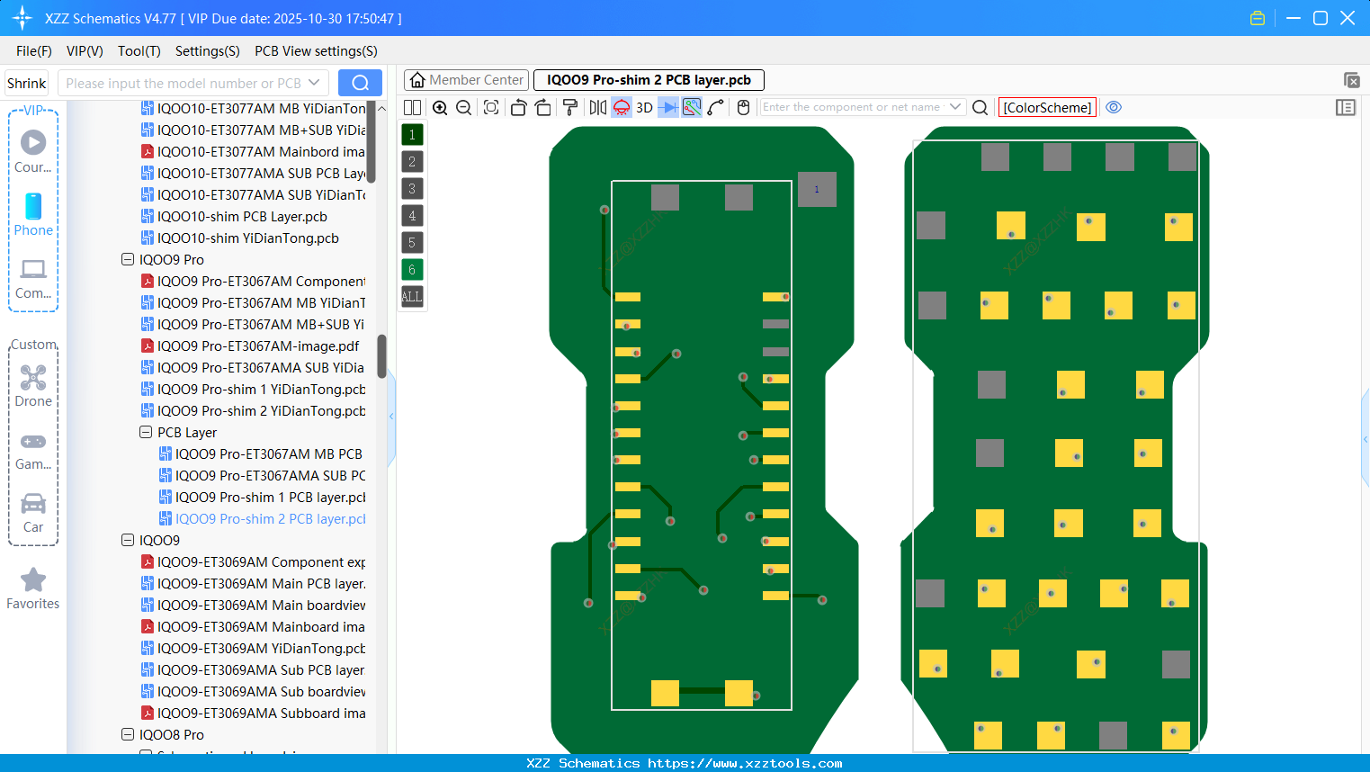 VIVO IQOO9 Pro-shim 2 PCB Layer